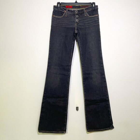 Women's AG The Cupid Size 26 Black Flare Jeans - Picture 1 of 12